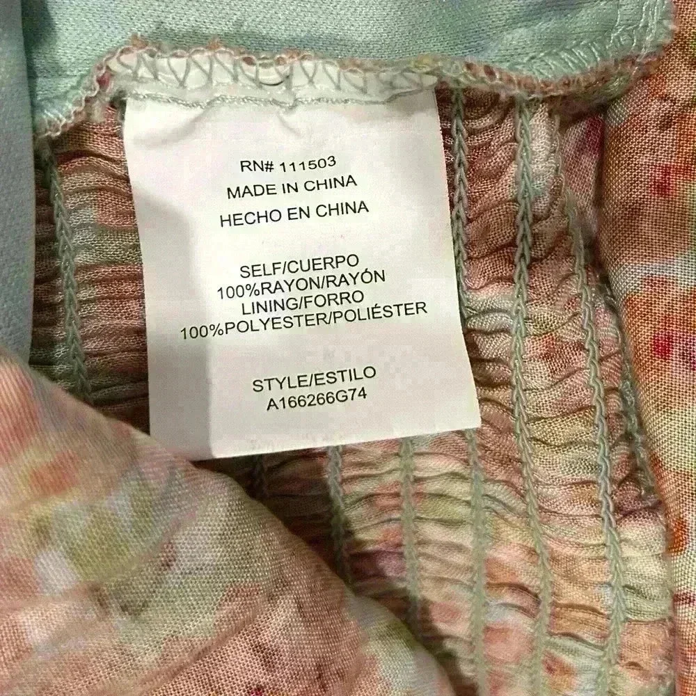 As U Wish Women’s Floral Sleeveless Button Tie-Front Mini Skater Dress Size M - Picture 4 of 9